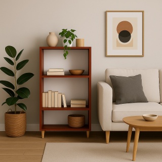 REGAŁ W STYLU SKANDYNAWSKIM 110x60x30 LOCARNO