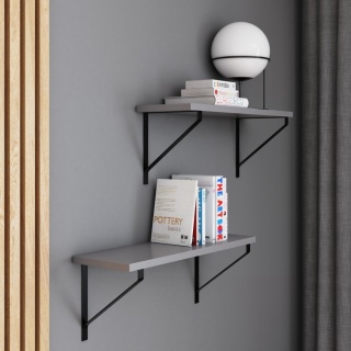 PÓŁKA LOFT JASNY GRAFIT FINO