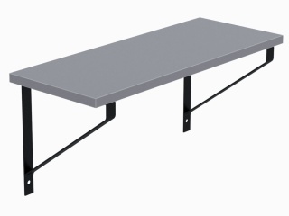 PÓŁKA LOFT JASNY GRAFIT FINO