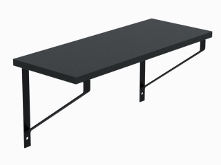 PÓŁKA LOFT CZARNA FINO