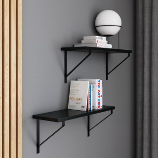 PÓŁKA LOFT CZARNA FINO