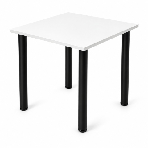 STÓŁ Z KRZESŁAMI LOFT 65x65 BIAŁY 2 KRZESŁA ZESTAW