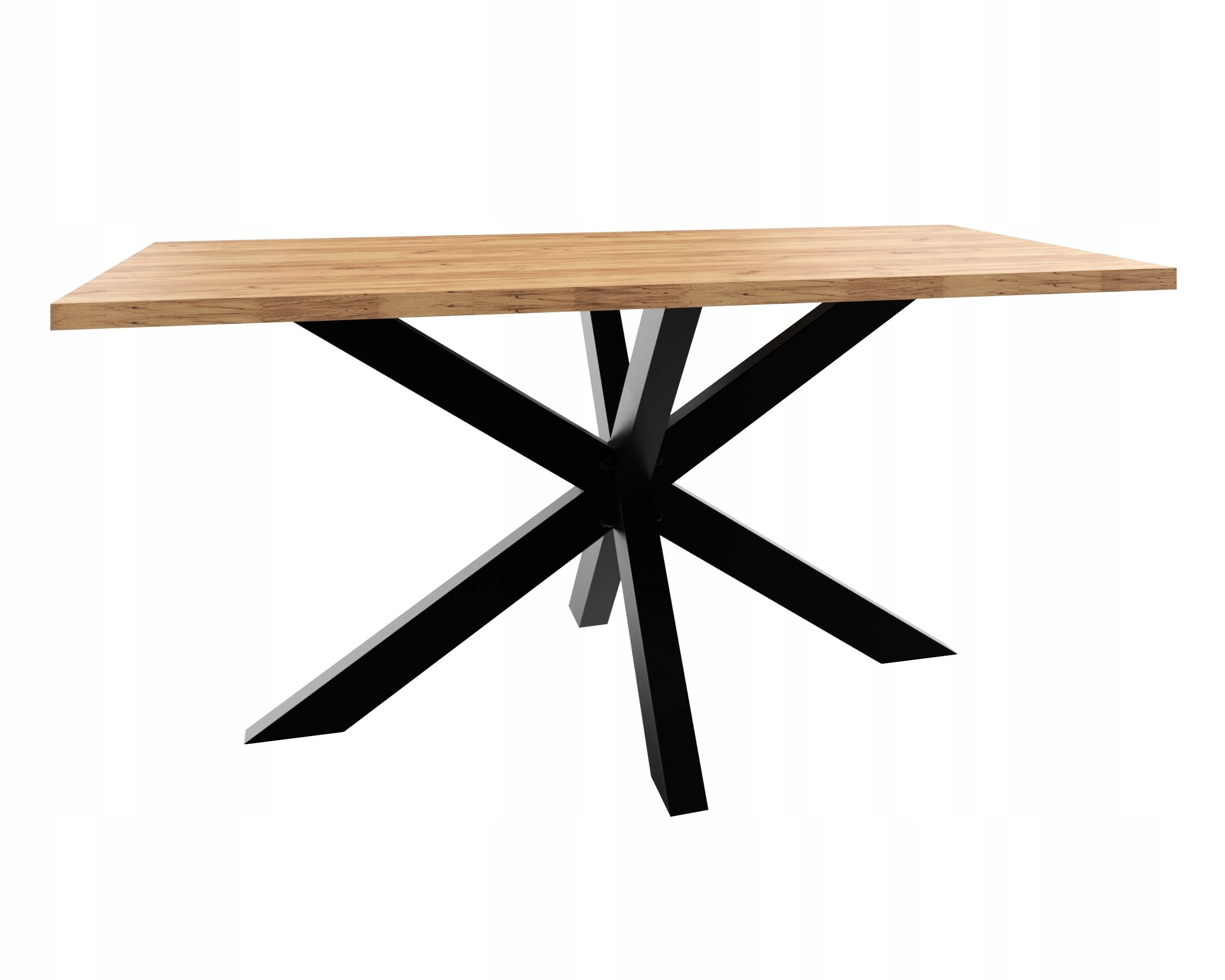 STÓŁ DO KUCHNI JADALNI SALONU 140x70 NOGI METAL PAJĄK LOFT DĄB CRAFT ZŁOTY Kolekcja Spider
