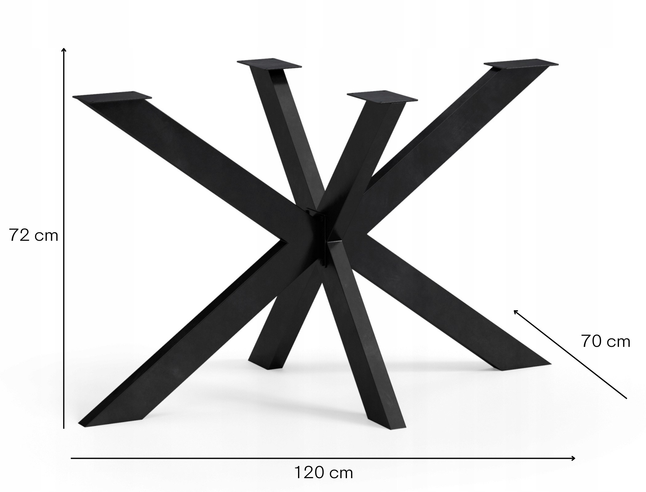STÓŁ DO KUCHNI JADALNI SALONU 140x70 NOGI METAL PAJĄK LOFT DĄB CRAFT ZŁOTY Wysokość mebla 75 cm