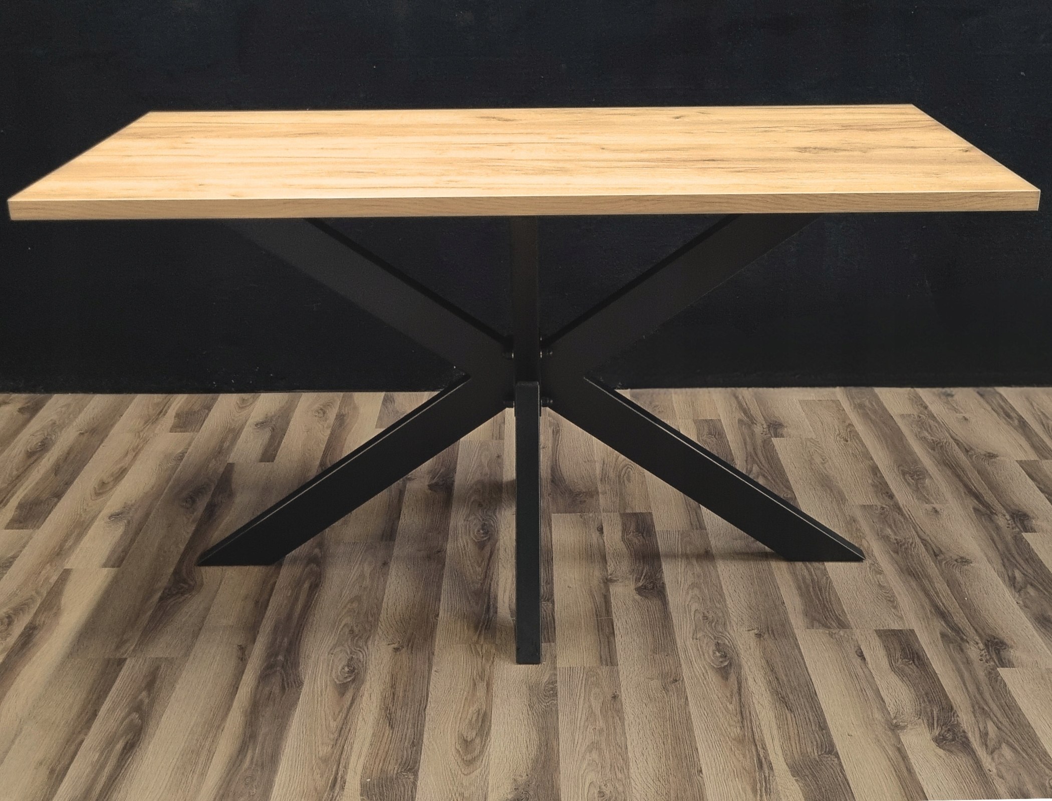 STÓŁ DO KUCHNI JADALNI SALONU 140x70 NOGI METAL PAJĄK LOFT DĄB CRAFT ZŁOTY Kolor mebla dąb craft złoty